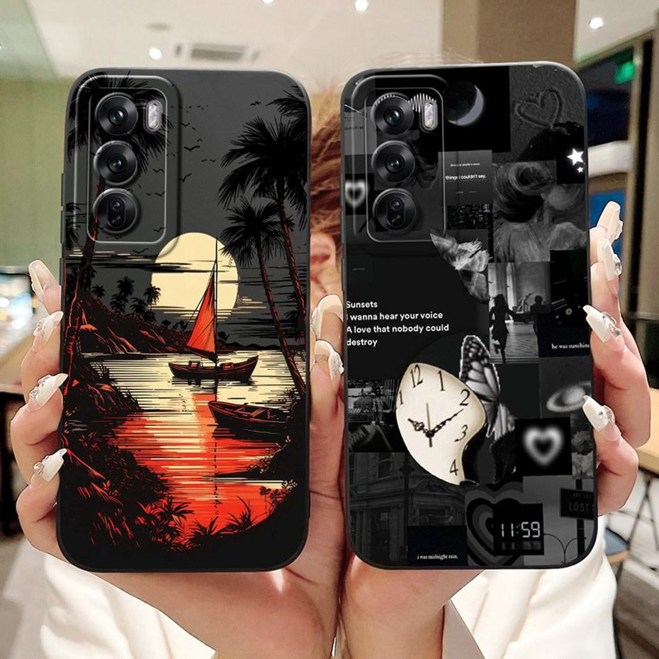 Fashion Painting Phone Case For OPPO Reno12 12Pro 5G Soft Silicone Shockproof Cover For Oppo Reno12 Pro 5G Reno 12 Cases Bumpers
