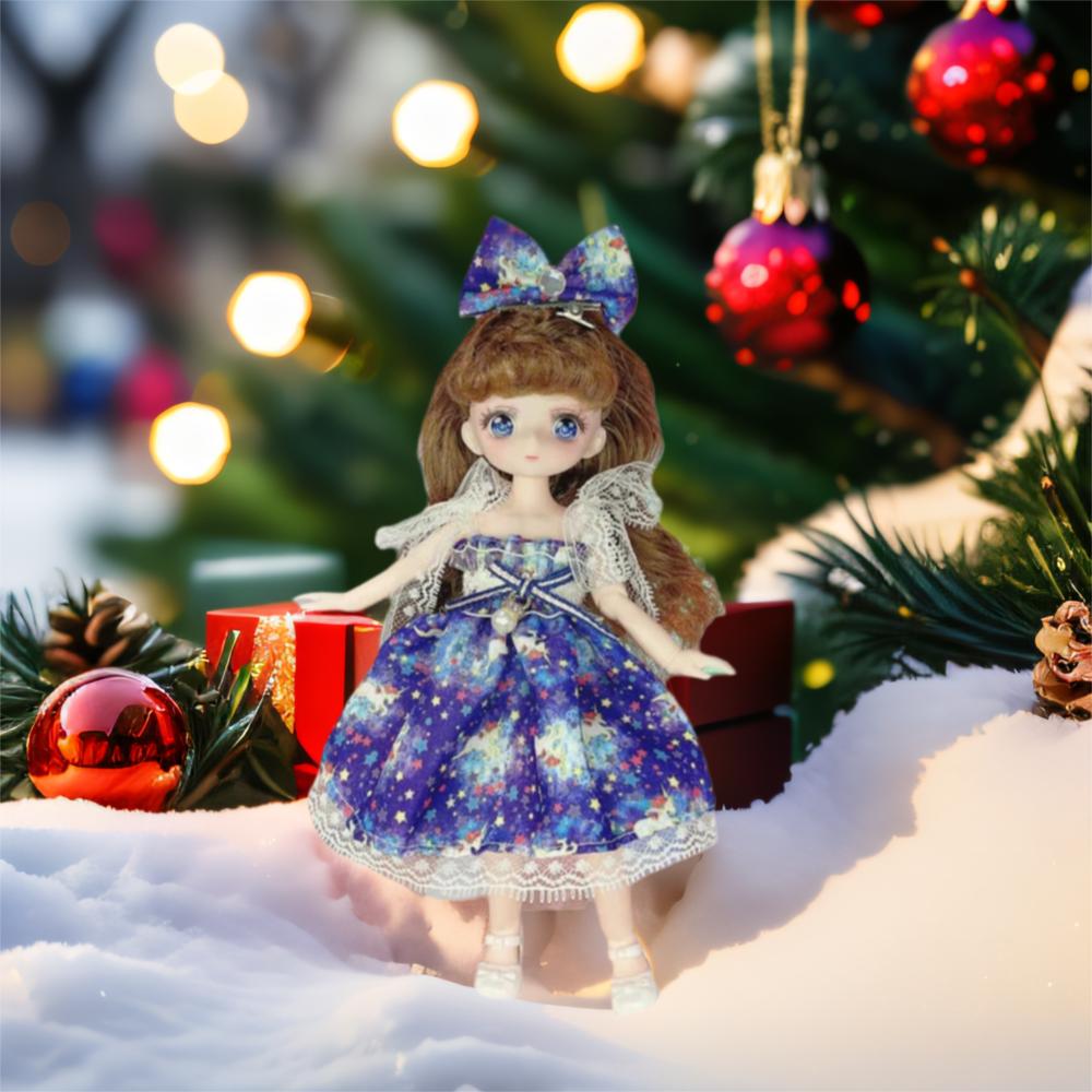 3D Глаза BJD Кукла с Одеждой с Одеждой Съемные Суставы Кукла Подарки для Девочек