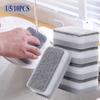 Двусторонние чистящие губки Бытовая губка для мытья посуды Салфетка для кухни Многоразовая губка для мытья посуды Полотенца для мытья посуды Аксессуары