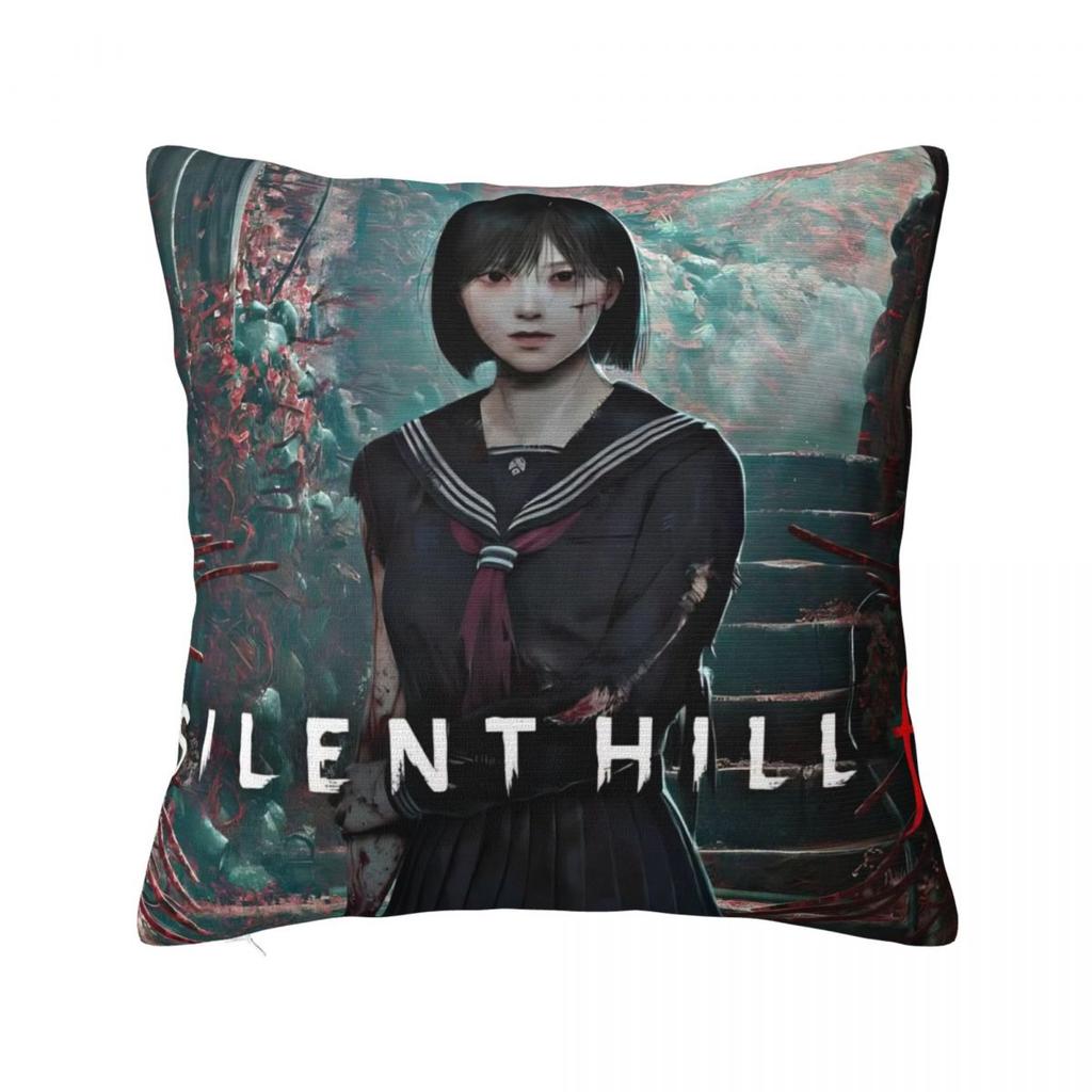 Наволочка Silent Hill F Игра Узор Хинако Чехол на подушку Новинка Наволочка для стула Дивана Домашний Декор Наволочки