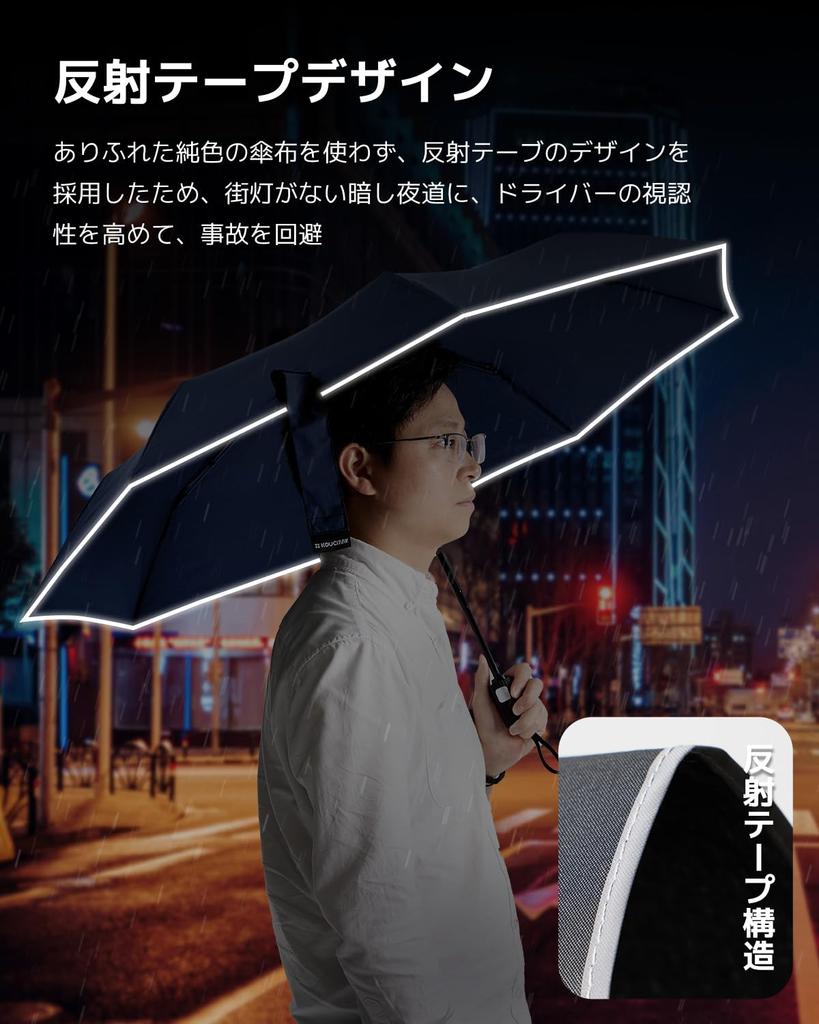 Konciwa Folding Automatic 8 Folding One Automatic Folding One Water Quick Strong Wind Easy To Carry Umbrella, 260g, Lightweight, Open/Close, Ribs,