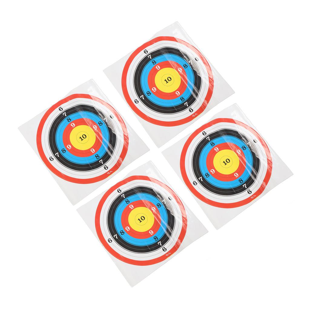 10PCS Shooting Targets Self Adhesive Round Paper Shooting Targets Stickers for Aiming Training