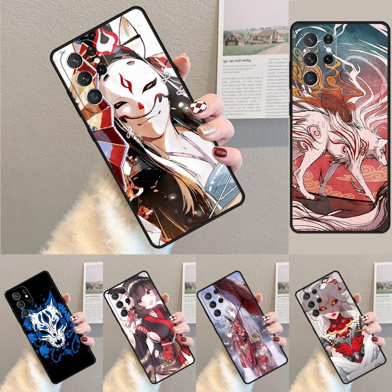 Стиль аниме лиса силиконовый чехол для телефона Samsung Galaxy note 10 pro S26 S25 S24 S23 S22 S21 Plus S25Ultra Capa Cover