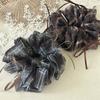 Sheer Gingham Scrunchies With Thin Ribbons Transparent Plaid Hair Ties Fairy Style Light Weight Hair Rope For Summer