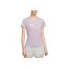 Swoosh Dri-Fit Quick-Dry Breathable Fashion Short Sleeve T-Shirt Women Tops Light-Purple DN4557-576