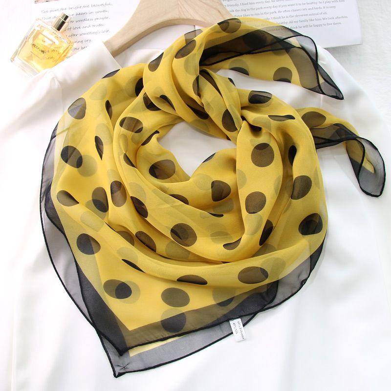 Summer Scarf, Women's Gift, Small Scarf, Polka Dot Versatile Scarf, Sunscreen Thin Scarf