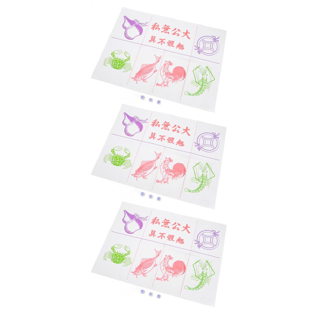 Резьба по дереву Рыба Креветка Краб Игра в кости Игровое поле Белые кости с круглыми углами Интерактивные игры Рыба Креветка Краб Игра в кости Игровое поле