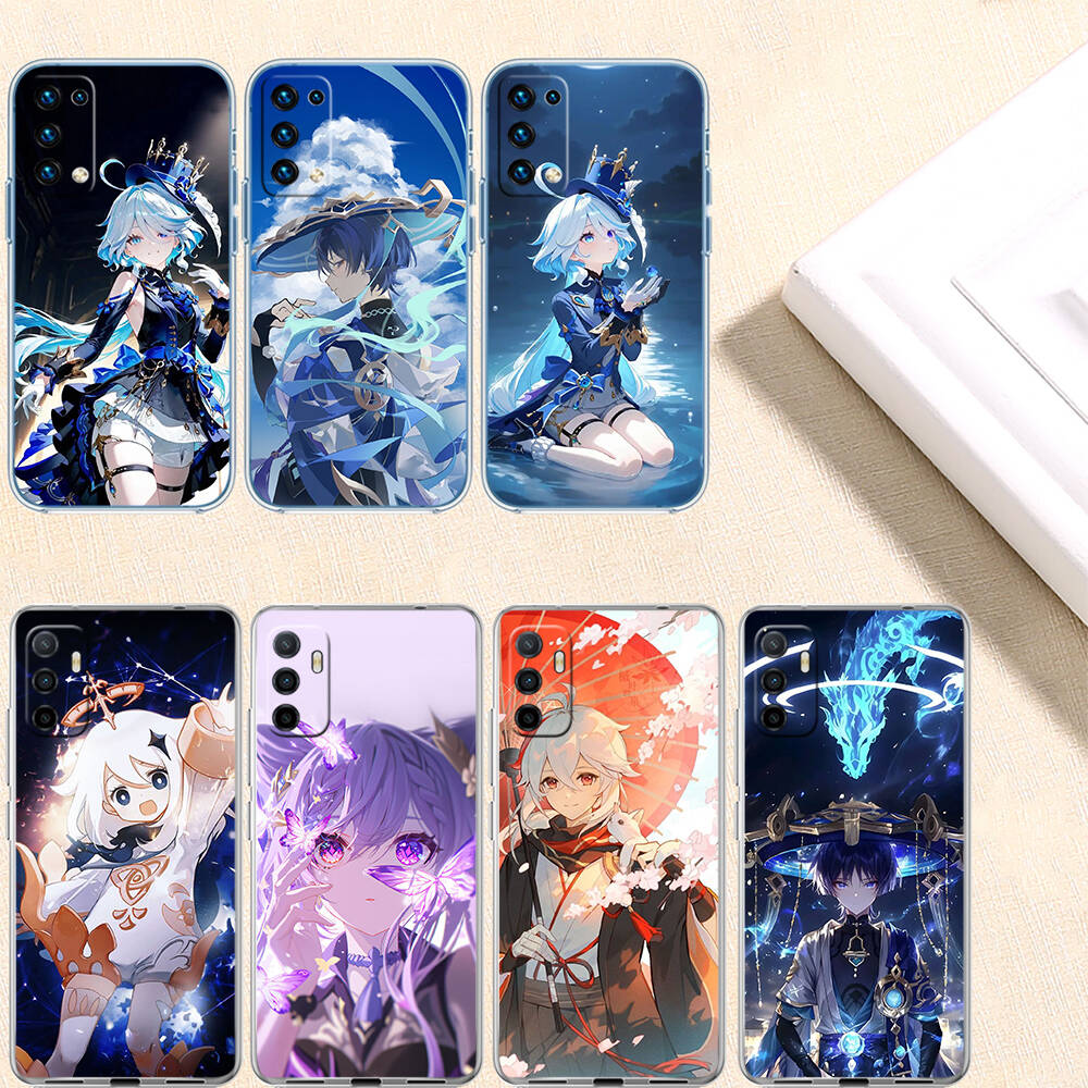 Милый чехол для телефона Genshin Impact для Motorola G14 G15 G24 G30 G31 G32 G34 G41 G42 G51 G52 G50 G60S G60 G62 G72 G71 G73 G84 G85 G200 E32