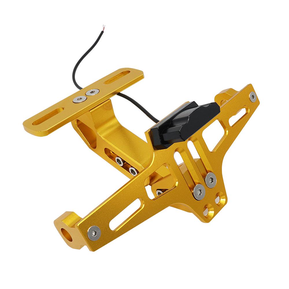 Универсальный держатель для мотоцикла с ЧПУ, алюминиевый держатель для номерного знака с регулируемым углом