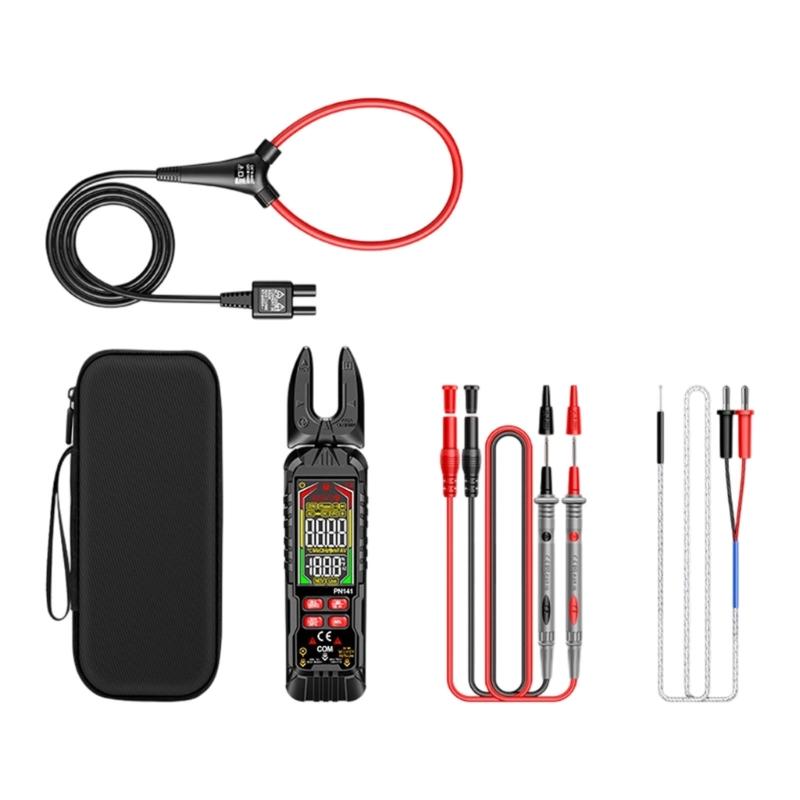 Electrical Reading Clamp Multimeter with Rotating Jaw Head, Reverse Color Display for Cabinet Service Use Tasks
