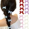 10 PCS Ribbon Bow Hair Clip Sweet Bowknot Cute Korean Girls Female Hairpin Fashion Barrettes Lovely Headwear Hair Grip Bobby Pin