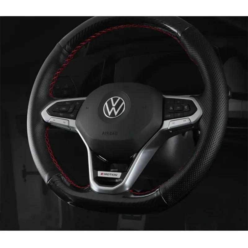 2025 Hot Car Steering Wheel Emblem Sticker Decals for Volkswagen VW Golf 8 MK8 Magotan CC Tayron X Touareg Accessories