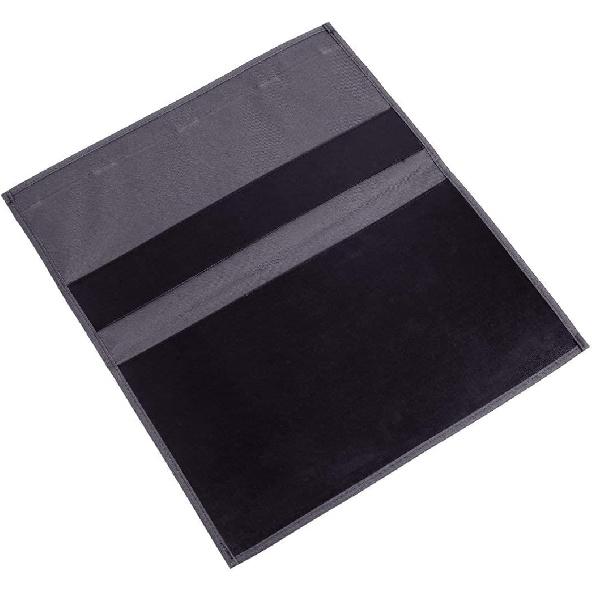 Bedside Storage Organizer, Table Cabinet Bedside Organizer Caddy for Remotes Phone Glasses (Classic 4 Pockets-Grey)