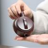 80 мл Исинский фиолетовый глиняный чайник Маленький объем Ручной работы Чайник Сырая руда Фиолетовая глина Чайник-заварник Китайский набор для чая Zisha