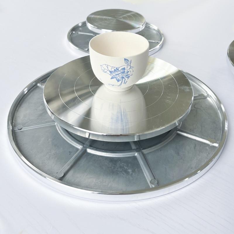 6/8/10/12 дюймов Двустороннее гончарное колесо-вертушка Поворотный круг для лепки Поворотный круг Поворотный круг для лепки глины