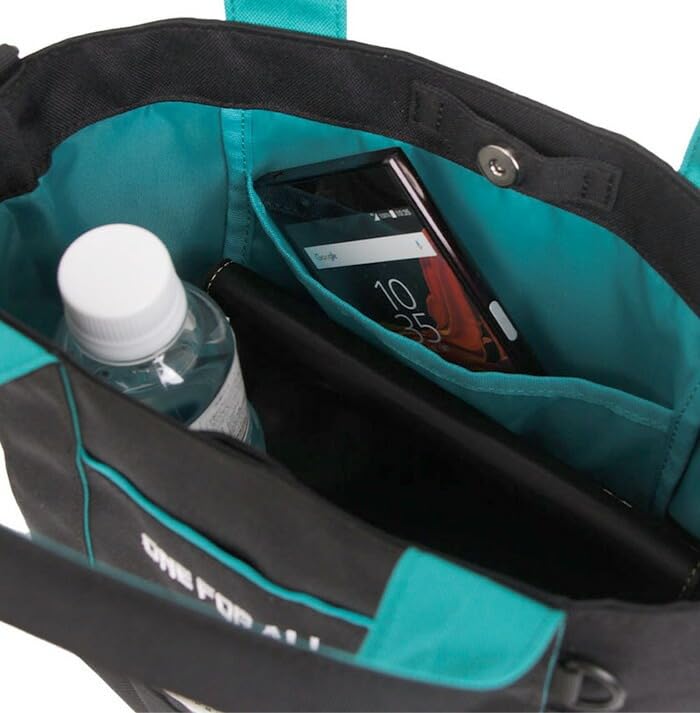 My Hero Academia Can Badge Included Tote Shoulder Bag Izuku Midoriya Turquoise [Outdoor Products] 2-way