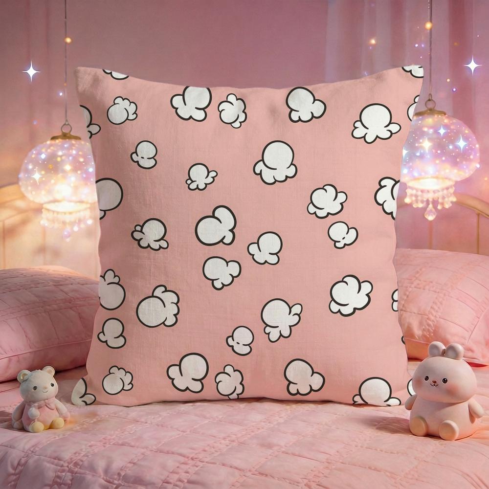Buttery Popcorn Party Cushion Cover Premium Comfort Reversible Pillow Cove Two in One Design for Any Room Car Interior