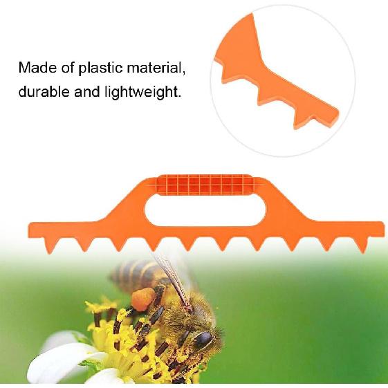 7/8/9 Frame Hive Spacer for Spacing Bee Frames, Bee Hive Frame Spcing Tool for spacing 8 Frames in a 10 Frame Sized Box, Beekeeping Equipment(Orange