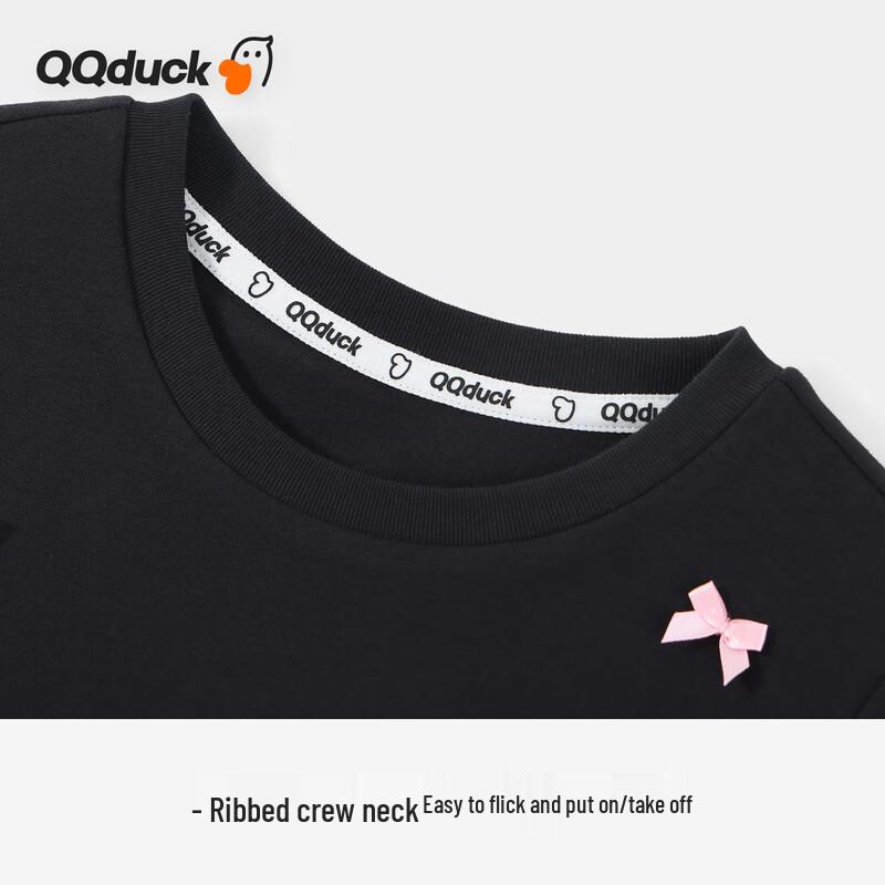 Длинный рукав для девочек QQ DUCK со сладким бантом