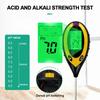 4 In 1 Soil PH Meter Garden Soil Tester PH Moisture Meter Digital Temperature Sunlight Humidity Meter Plants Soil Acidity Tester