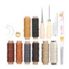 28Pcs Leather Sewing Kit Needles Thread Hand Repair Tools DIY HandMade Craft Set