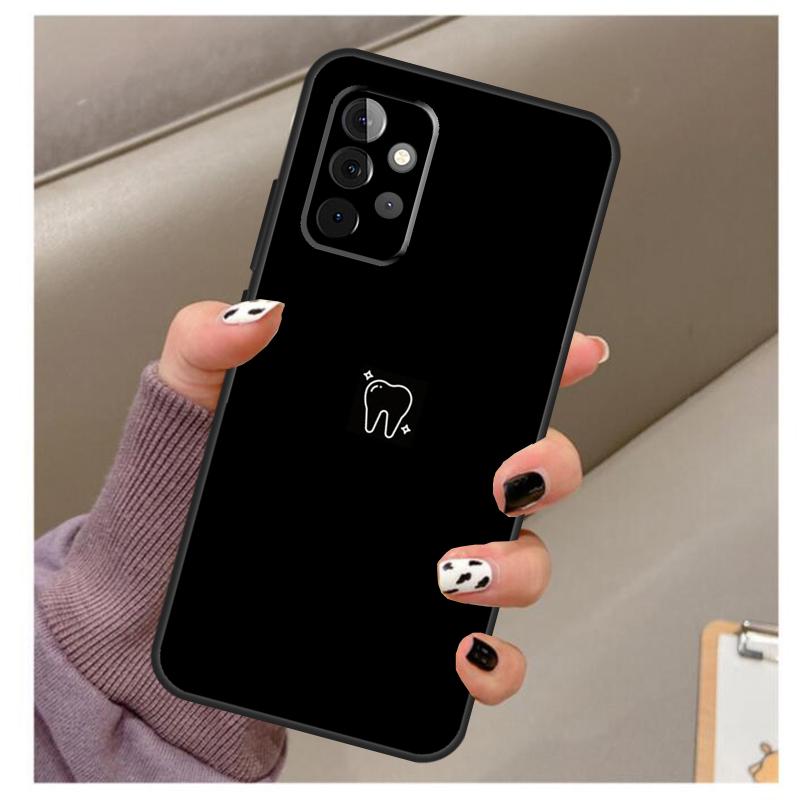 Мягкий чехол для зубов от стоматолога для Samsung Galaxy A32 A52 A72 A12 A42 A40 A50 A70 A03S A21S A52S A71 A51
