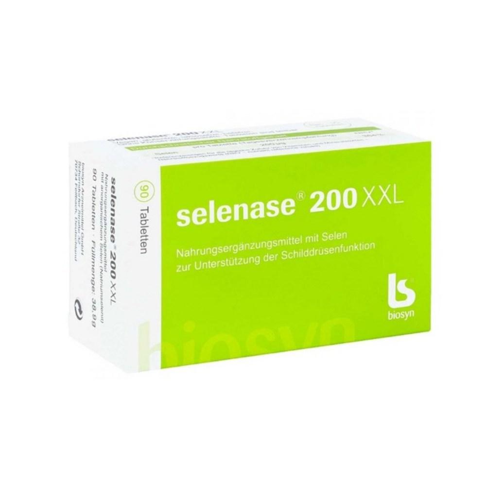 Немецкий Biosin Селеназа 200XXL Селен для всей семьи, 90 таблеток, 1 упаковка, 1 коробка