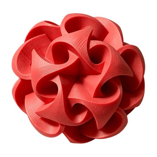 Декор для стола ручной работы, Геометрическая полая сфера, 3D-печать, Абстрактный витой цветок, Персонализированные декоративные подарки, Шарообразное украшение,