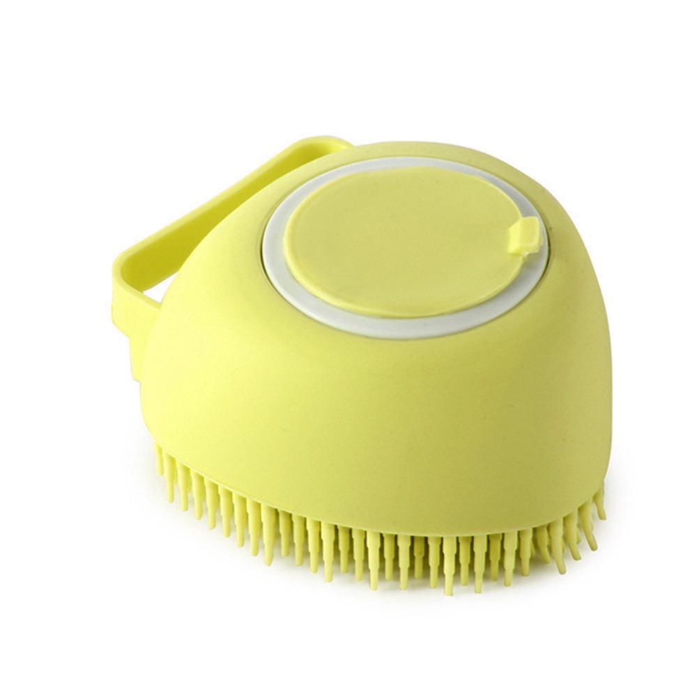 Bathroom Massage Comb Soft Silicone Silicone Bath Brush Safety Shampoo Brush Dog Cat