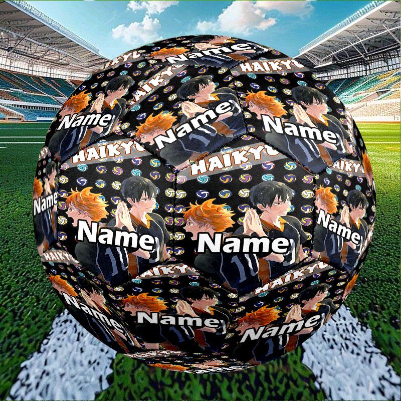 Custom Name Personalized Haikyu Print Size 5 Soccer Ball Training & Match Football, for Team, Kicking, Gift for Football Enthusiasts