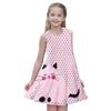 Fashion Children's Dresses New Fashion Loose Cute 3D Animal Pattern Children Girls Sleeveless Dresses