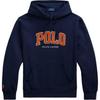 Polo SS25 Флисовая толстовка прямого кроя с капюшоном Мужская толстовка Морской-синий MNPOKNI16824155-410