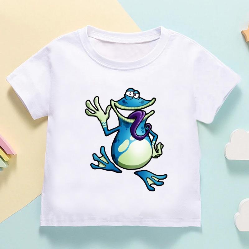 Rayman Legends Adventures Game Print Cartoon Kids T shirt Girls Summer Tops Baby Boys Clothes Children Short Sleeve