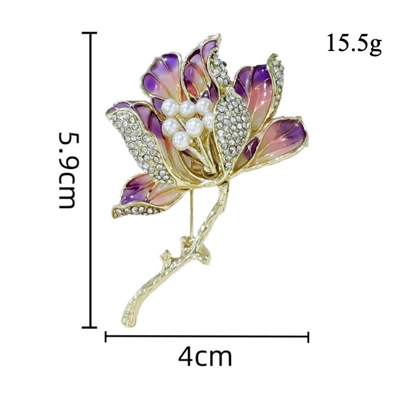 Брошь «Бегония» из эмали, легкая роскошная брошь класса люкс, антибликовая булавка, аксессуары для одежды, женские украшения