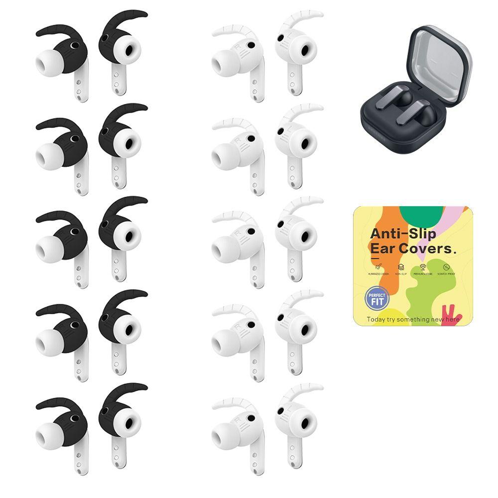 5 Pairs Silicone Eartips Anti Slip Ear Cover for Samsung Galaxy Buds 4 Pro Headphone Accessories