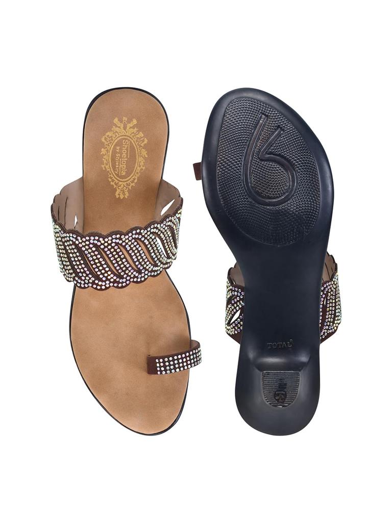 Shoetopia Стильные удобные женские сандалии | С открытым носком, без застежки, повседневные, в этническом стиле, для ежедневной носки, для женщин и девочек