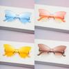 Unisex Butterfly Eyewear Frameless Sunglasses With Resin Lenses For Cycling And Stylish Outfits
