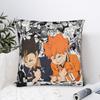 Haikyuu Квадратные Наволочки Волейбол Манга Чехол для Подушки Креативный Полиэстер Декор Наволочка для Дома 18x18