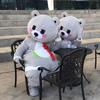 Douyin Qianran Bear Mascot Costume: Anime-Style Promo and Performance Wear
