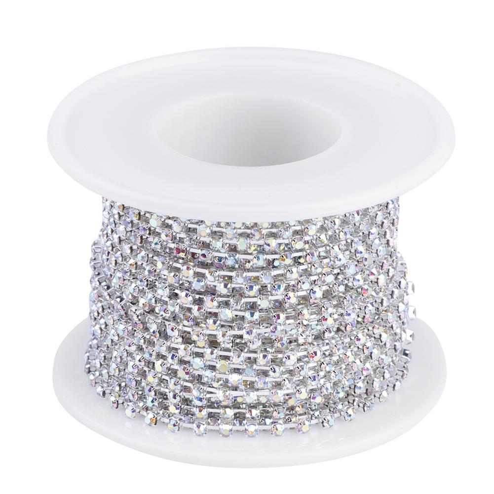 1 Roll Gold/Silver Crystal Chain For Necklace Wedding Decoration Accessories