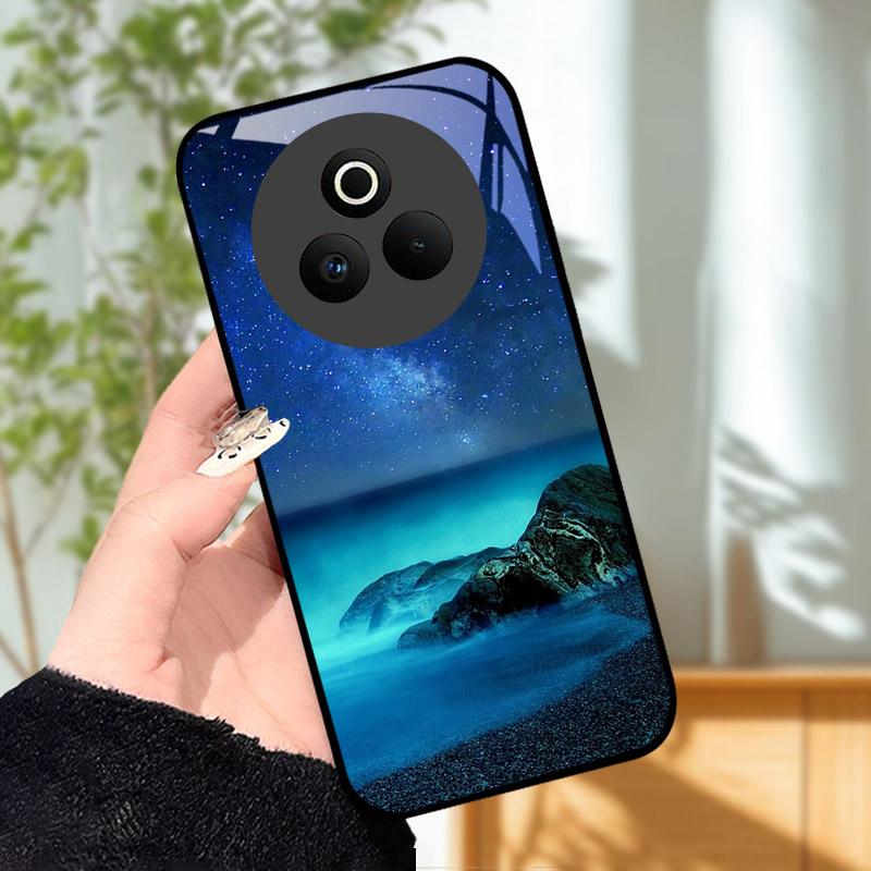 Закаленное Стекло Чехол для Телефона Для OPPO Realme P3 Pro 5G Funda Ударопрочный Жесткий ПК Корпус Задняя Крышка Для Realme P3Pro RMX5032 Coque