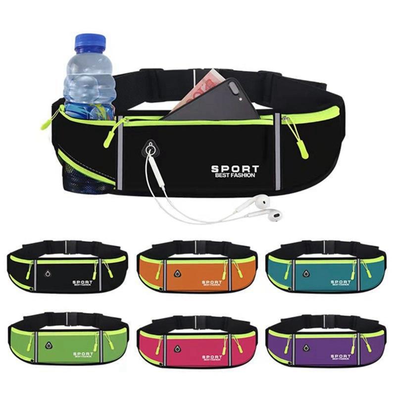 Outdoor Running Fitness Sports Cell Phone Bag Waterproof Wear-resistant Water Bottle Bag Waist Bag