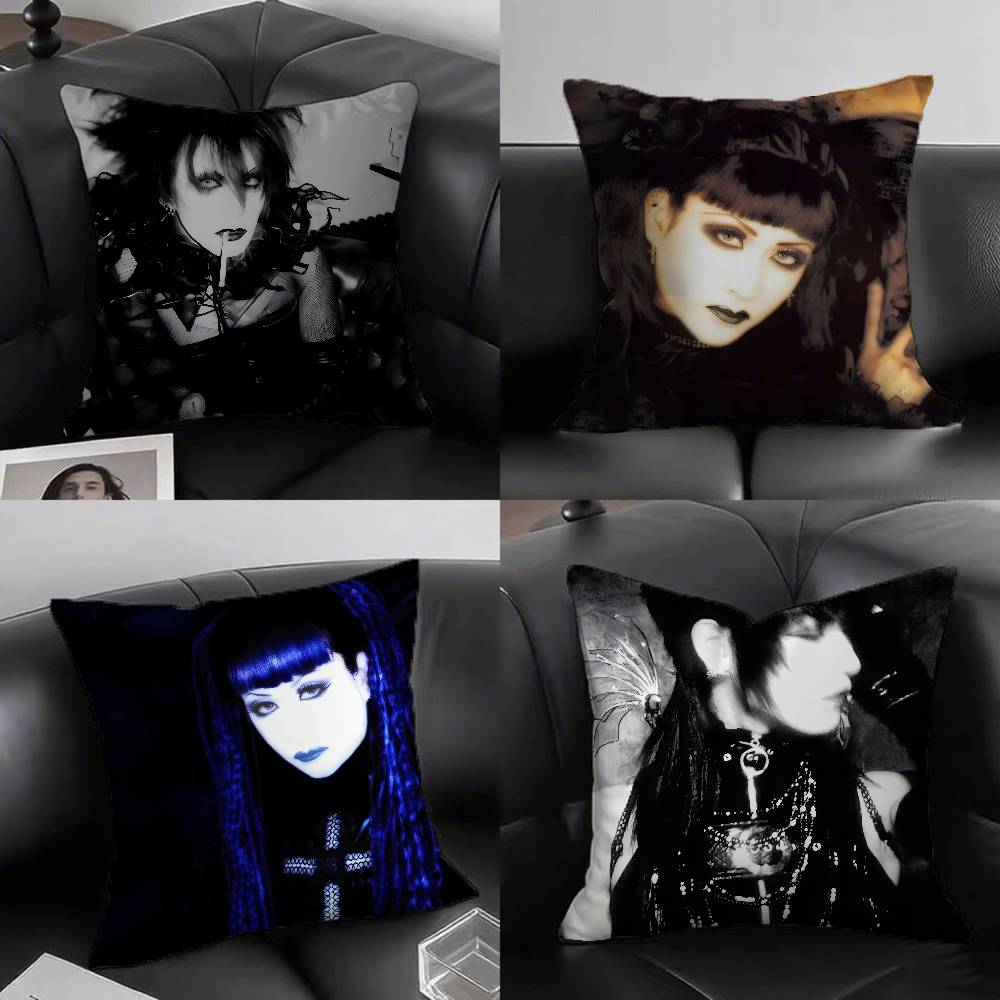 1 шт. Наволочка для подушки Rock Band Malice Mizer Модная квадратная наволочка Спальня Диван Комната Инс Декор Досуг