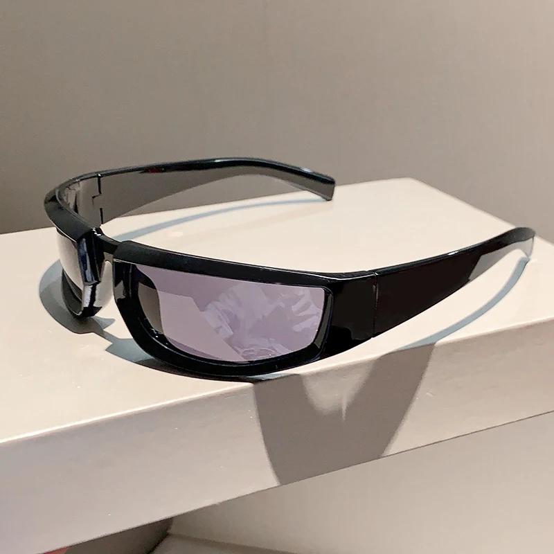 Новинка Y2k, солнцезащитные очки в стиле панк для мужчин и женщин, модные уличные зеркальные очки, популярные солнцезащитные очки Ins для велоспорта