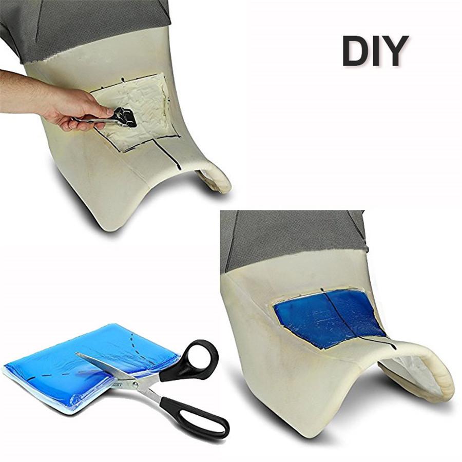 Универсальная самодельная модифицированная полиуретановая эластичная гелевая подушка толщиной 1 см, подушка сиденья мотоцикла, удобный коврик, амортизирующие коврики 48X35 см