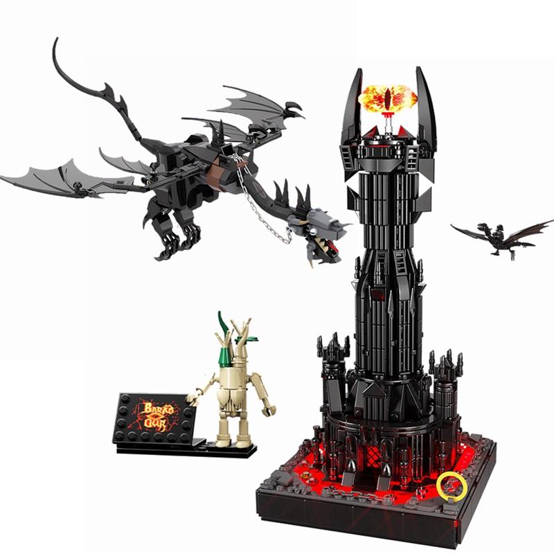 LEQUMOC The Ring Fell Beast Draogon Lord Dark Tower Model Building Blocks Toys For Kids Christmas Gifts Bricks