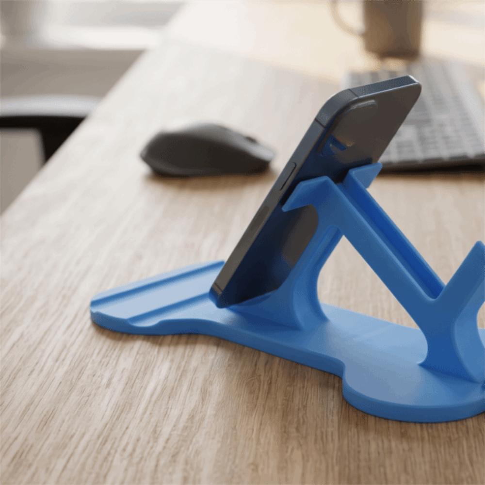 Hands-Free Side-Lying Phone Stand Curved Design Lazy Phone Stand Mobile Phone Holder Lying Down