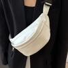 Mobile Phone Waist Bag Simple Trendy Brand Women's Breast Bag Japanese Lightweight One Shoulder Small Backpack Women's Casual Sports Crossbody Bag