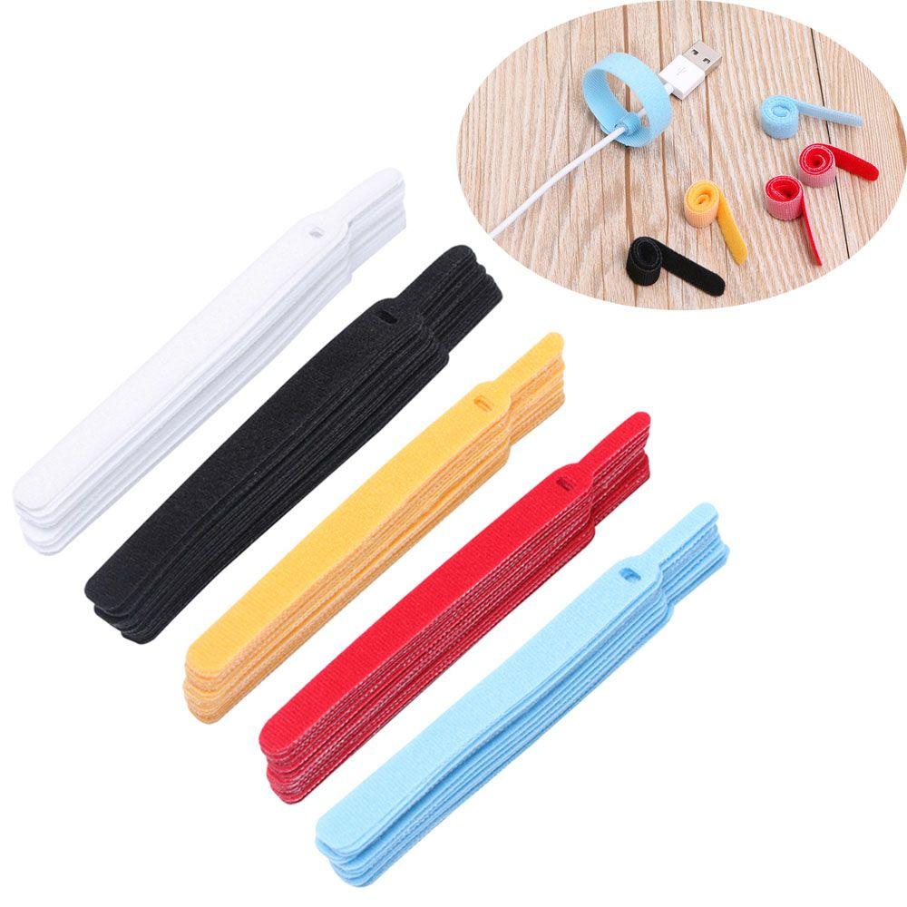 20pcs Convenient Earphone Mouse Fastening Cable Organizer Ties Management Wire Protector Nylon