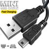 Мини USB-кабель USB на Mini B (папа), кабели для быстрой зарядки для MP3-плеера, MP4-плеера, автомобильного видеорегистратора, GPS-камеры, высокоскоростной провод для передачи данных